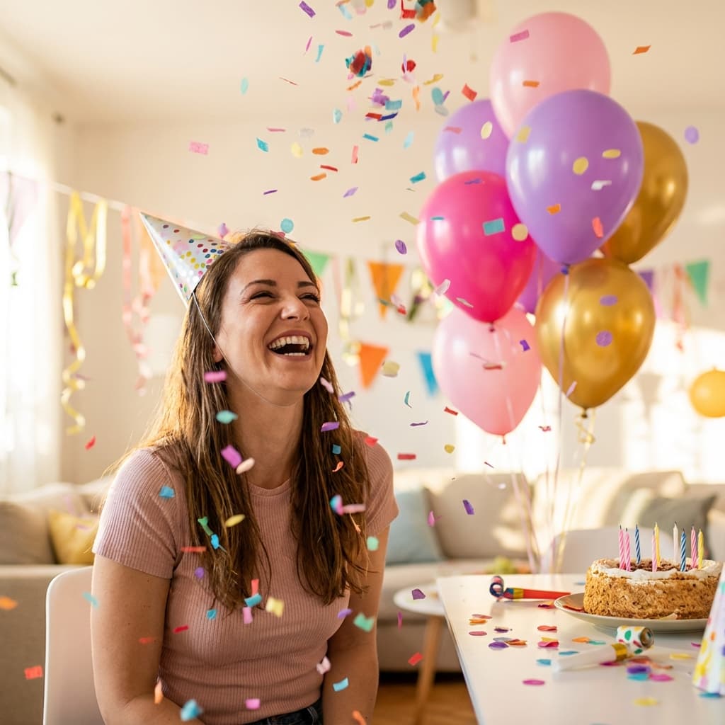 Lustige Geburtstagswünsche für Frauen